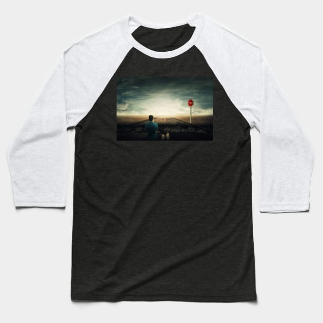 broken road Baseball T-Shirt by 1STunningArt